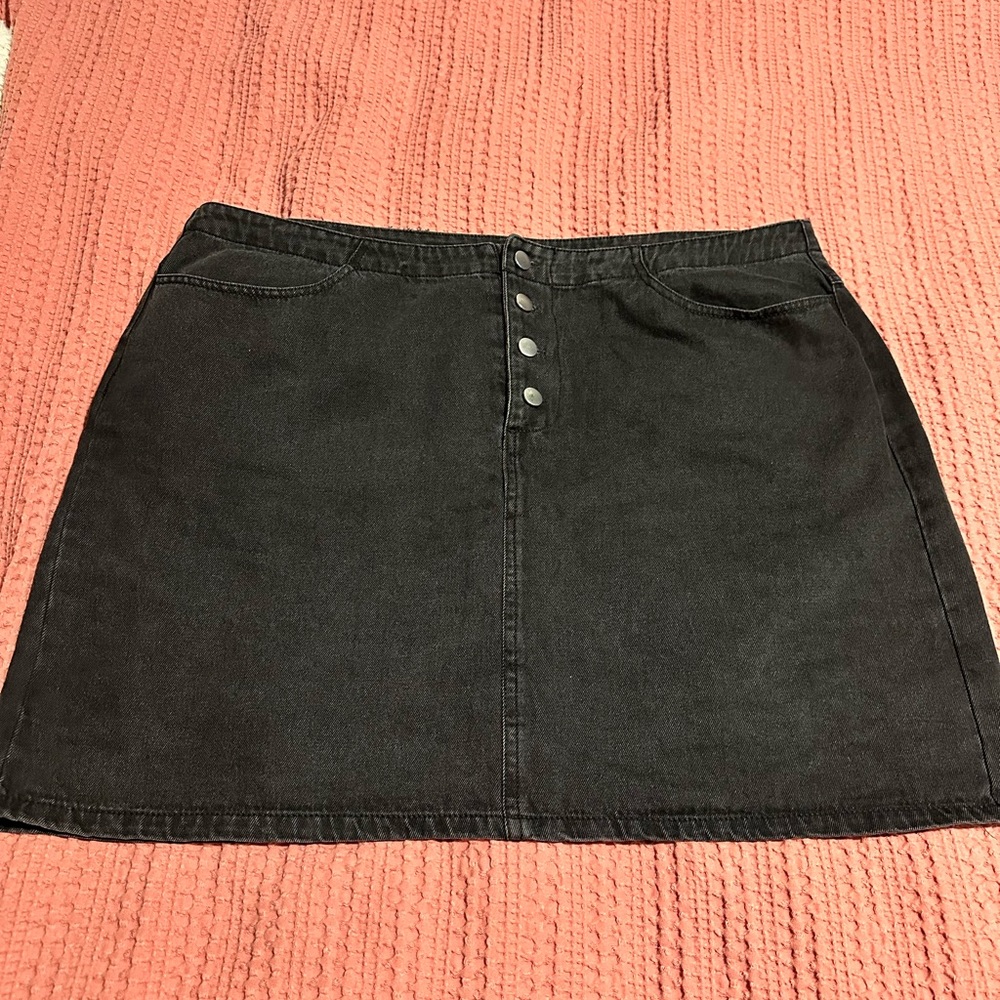 Forever 21 Charcoal/ black Mini Skirt